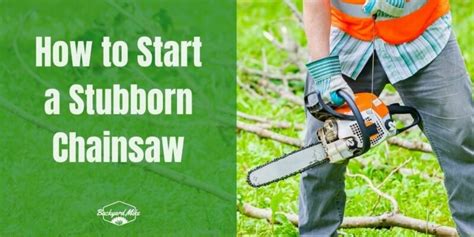 How To Start A Stubborn Chainsaw Stihl Chainsaw Won't Start - The Reason Why Surprised Me - YouTube
